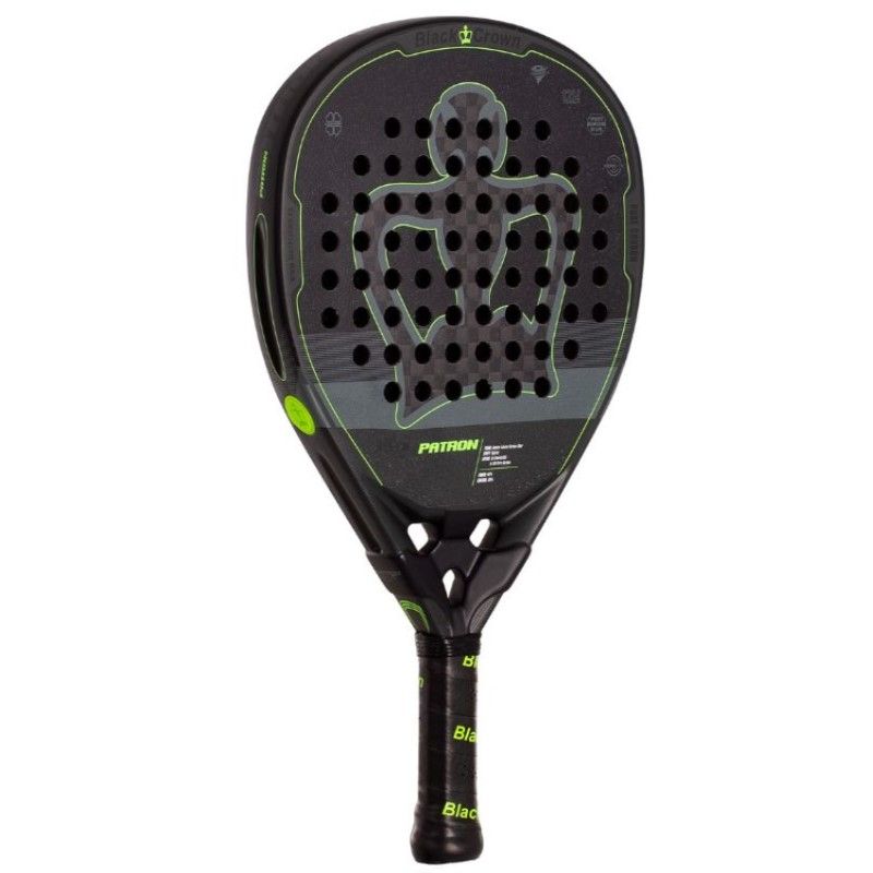 RAQUETTE DE PADEL BLACK CROWN PATRON 2024