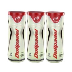 LOT DE 3 TUBES DE BALLES BULLPADEL PREMIUM PRO