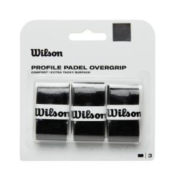 TRIPACK DE SURGRIPS WILSON PROFILE PADEL noir