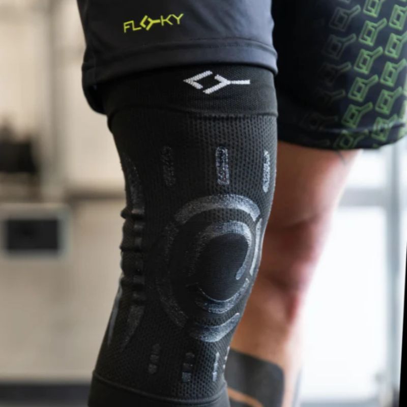 GENOUILLERE FLOKY KNEE SUPPORT noire, genou gauche