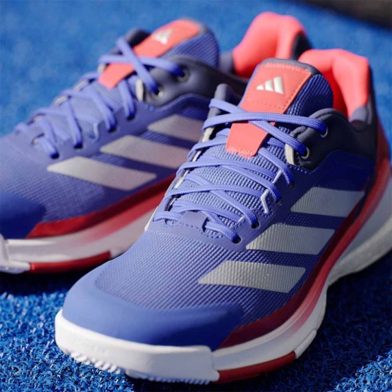 CHAUSSURES DE PADEL ADIDAS CRAZYQUICK BOOST bleu/rouge/blanc
