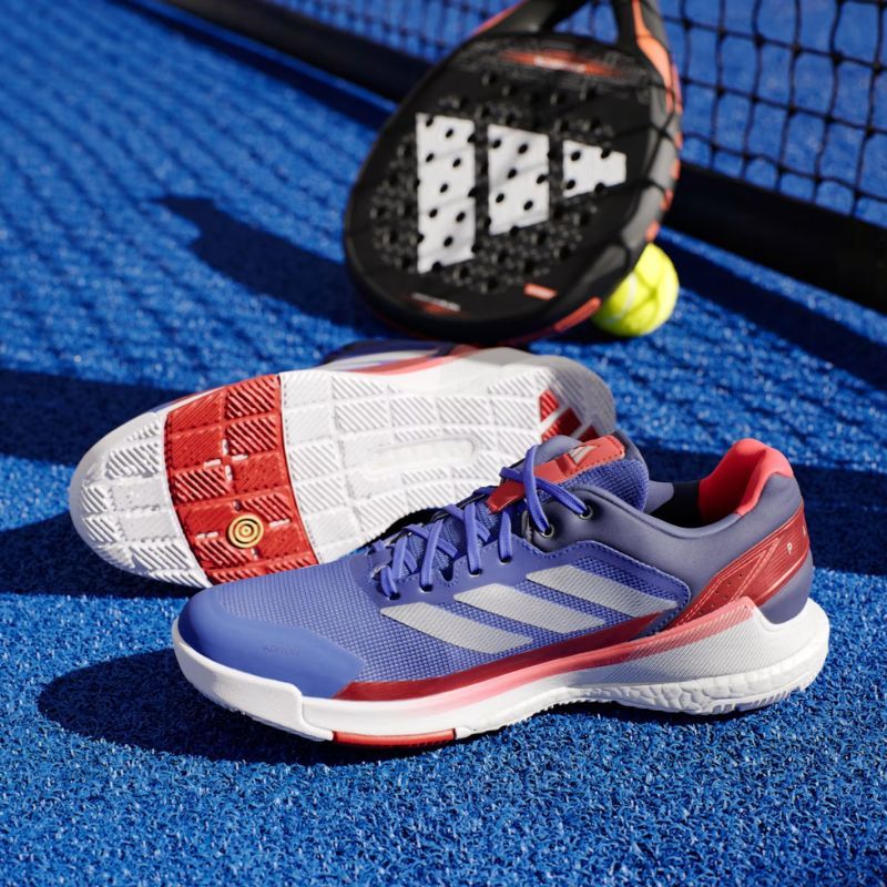 CHAUSSURES DE PADEL ADIDAS CRAZYQUICK BOOST bleu/rouge/blanc