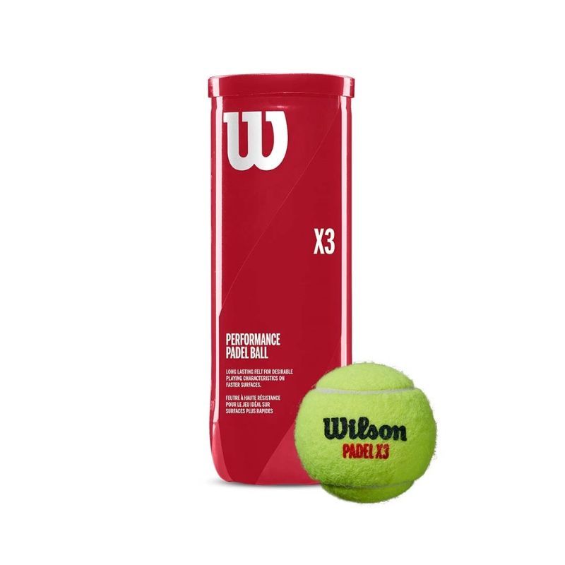 TUBE DE BALLES WILSON PADEL X3