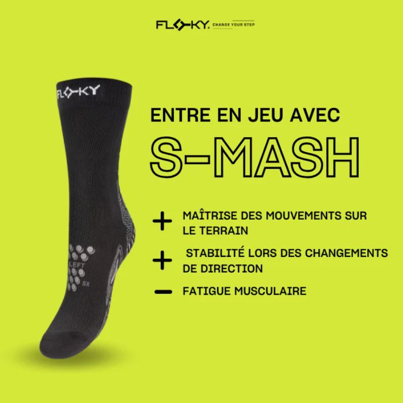 CHAUSSETTES FLOKY S-MASH 2.0 noir