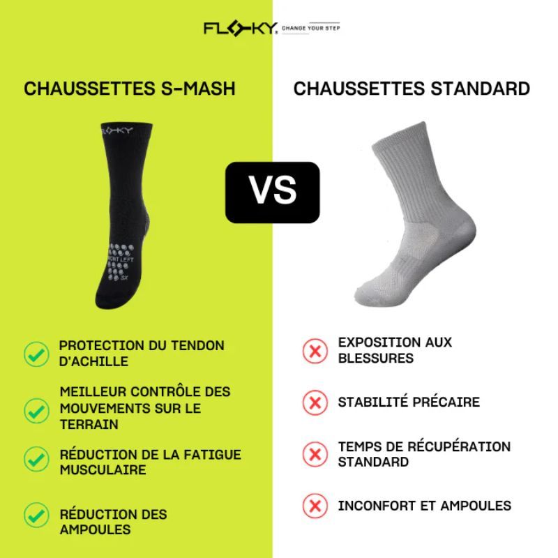 CHAUSSETTES FLOKY S-MASH 2.0 noir