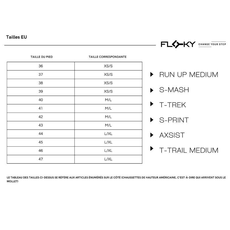 CHAUSSETTES FLOKY S-MASH 2.0 noir