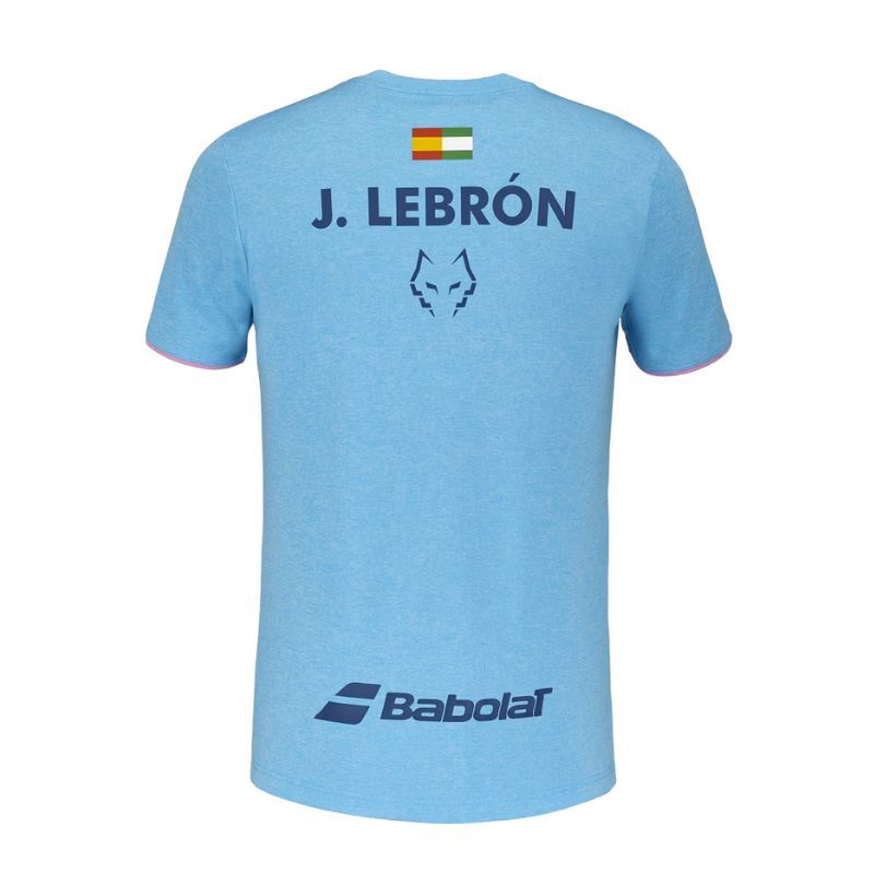 T-SHIRT BABOLAT CREW NECK TEE JUAN LEBRON 2025 bleu