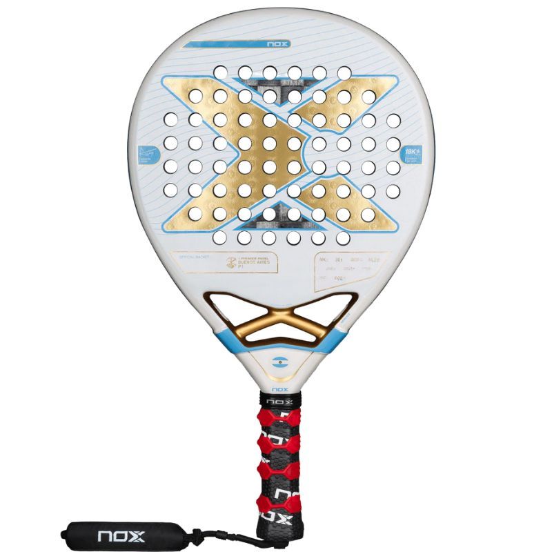 RAQUETTE DE PADEL NOX PACK AT10 LUXURY GENIUS 18K ALUM 2025 BUENOS AIRES by Agustín Tapia