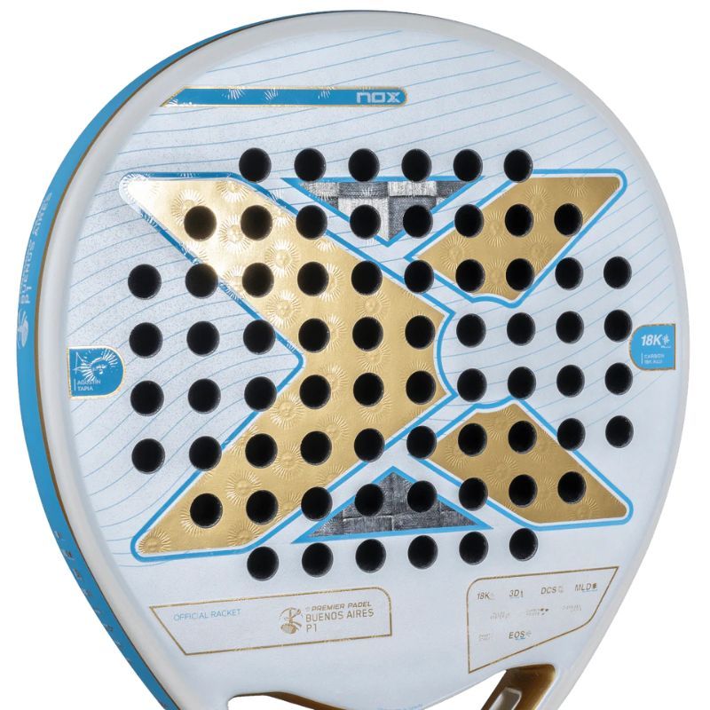 RAQUETTE DE PADEL NOX PACK AT10 LUXURY GENIUS 18K ALUM 2025 BUENOS AIRES by Agustín Tapia