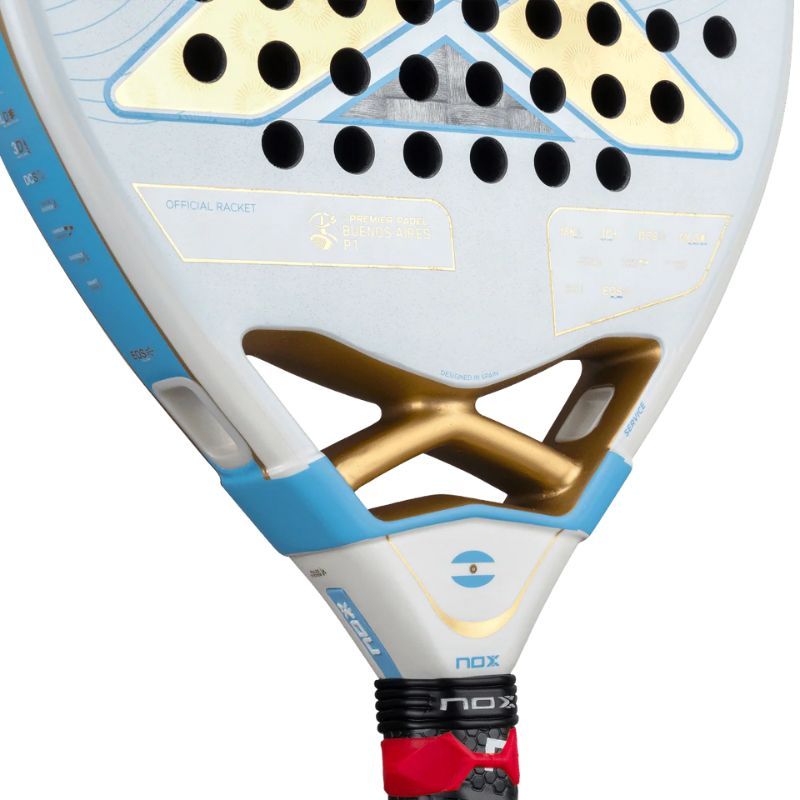 RAQUETTE DE PADEL NOX PACK AT10 LUXURY GENIUS 18K ALUM 2025 BUENOS AIRES by Agustín Tapia