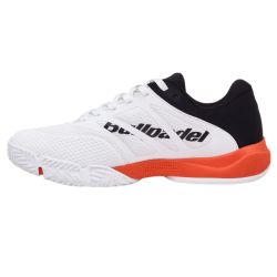 CHAUSSURES DE PADEL BULLPADEL HYBRID FLY 25I blanc/orange
