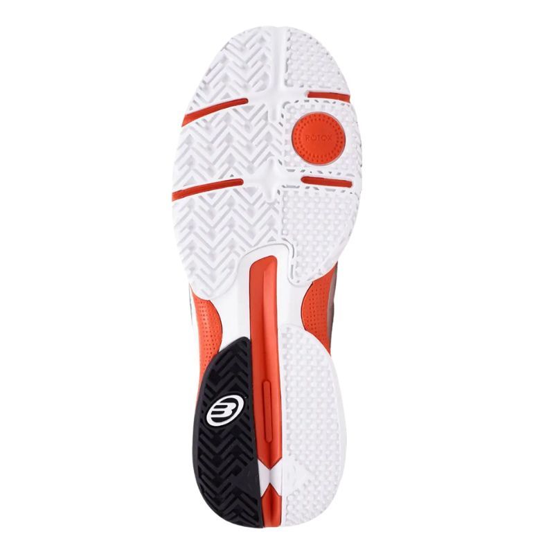 CHAUSSURES DE PADEL BULLPADEL HYBRID FLY 25I blanc/orange